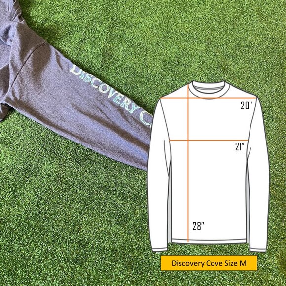 SeaWorld Discovery Cove Established 2000 Long Sleeve Crew Rare T-Shirt Size M - Picture 3 of 12